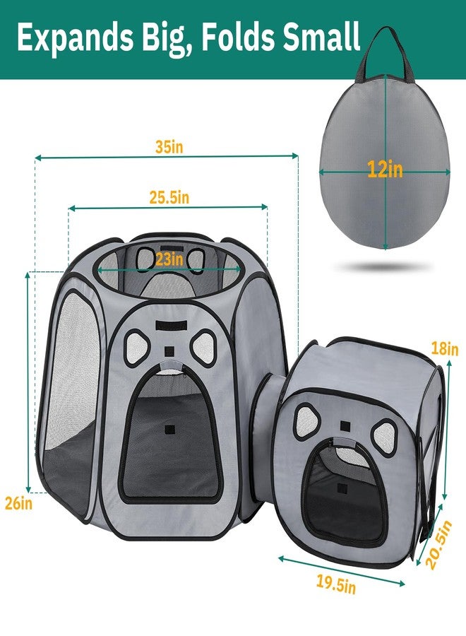 SNUVID Portable Cat Playpen- Large Foldable Cat Tent for Indoor and Outdoor, Play Enclosure for Kittens and Small Dogs, Pet Houses & Condos & Cage - Image 3